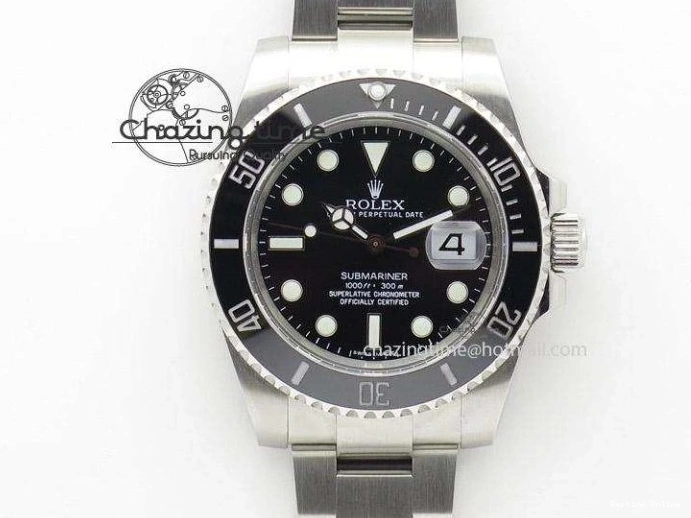 0218 DateJust II 41mm SS BP Maker Best Edition Black Dial Diam On SS Bracelet SA Lightweight 3728